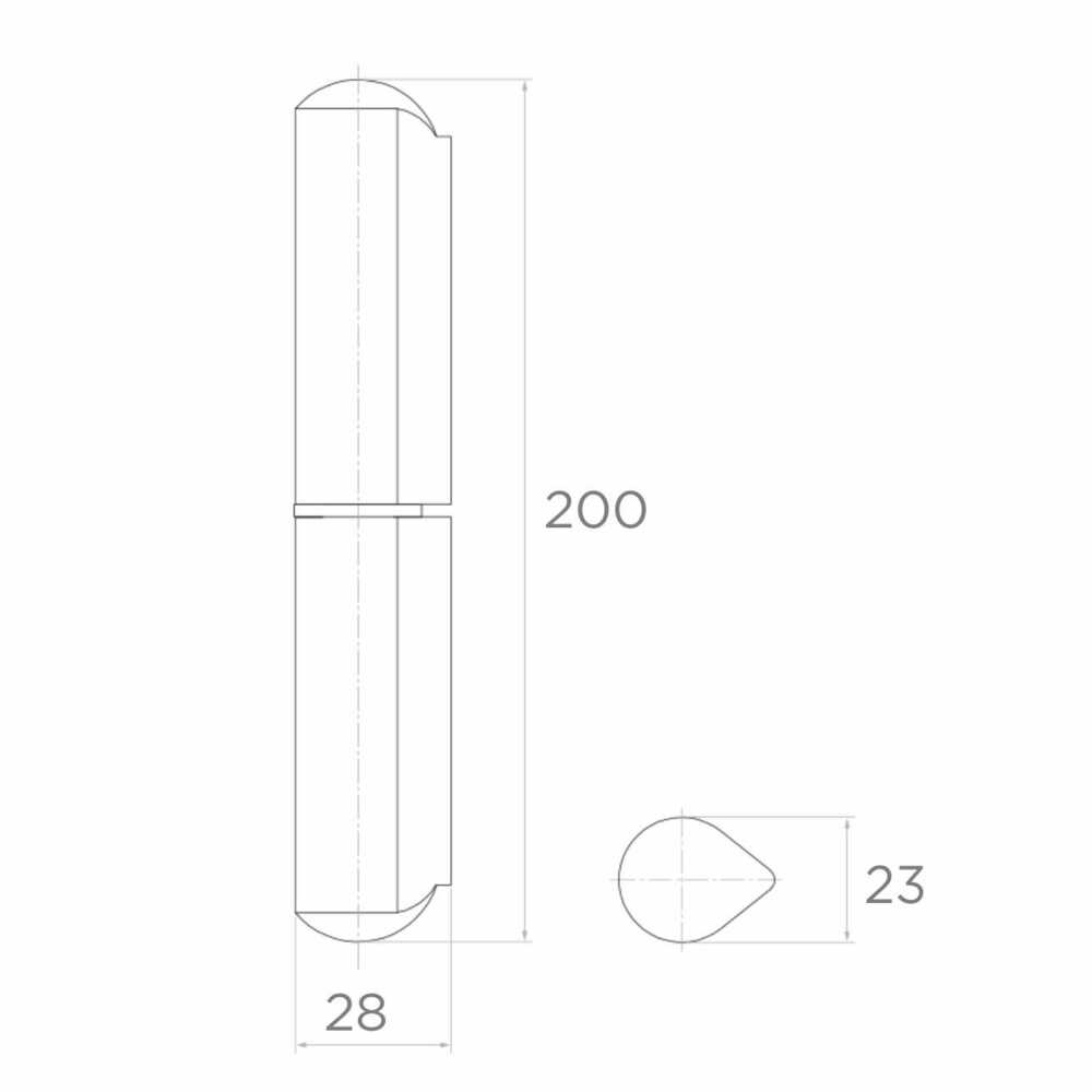 Balama sudabila D=23 mm , L=200 mm