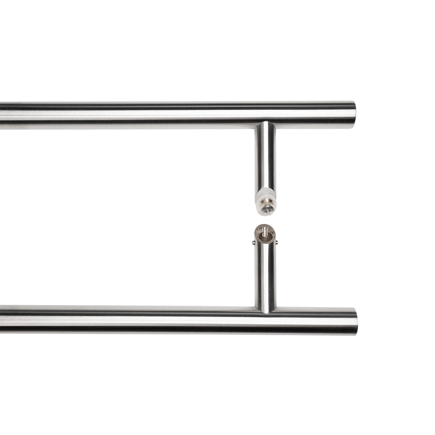 Set maner inox, 45 grade, D=32 mm, L=1000 mm, satinat