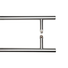 Set maner inox, 45 grade, D=32 mm, L=1000 mm, satinat