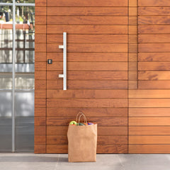Set maner inox, 45 grade, dreptunghiular 20x40 mm , L=800 mm , satinat